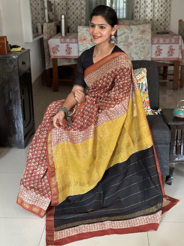 Maheshwari Silk Cotton Saree