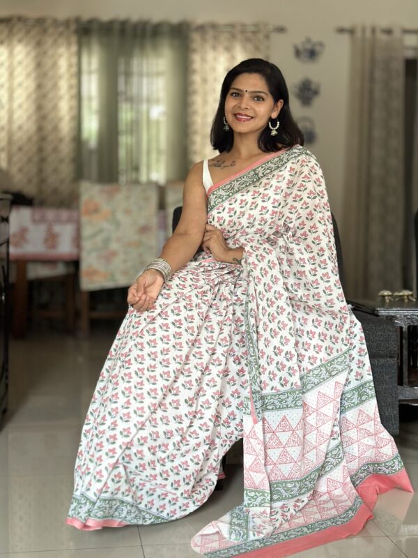 Gulshan Mulmul Cotton Saree