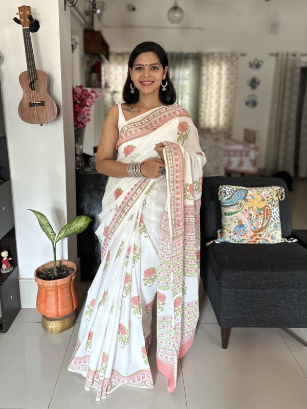 Gulshan Mulmul Cotton Saree