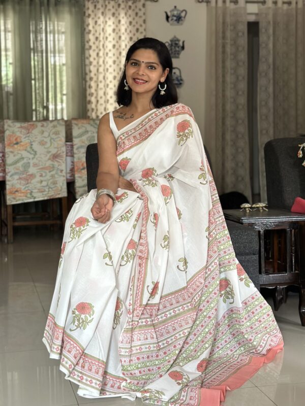 Gulshan Mulmul Cotton Saree