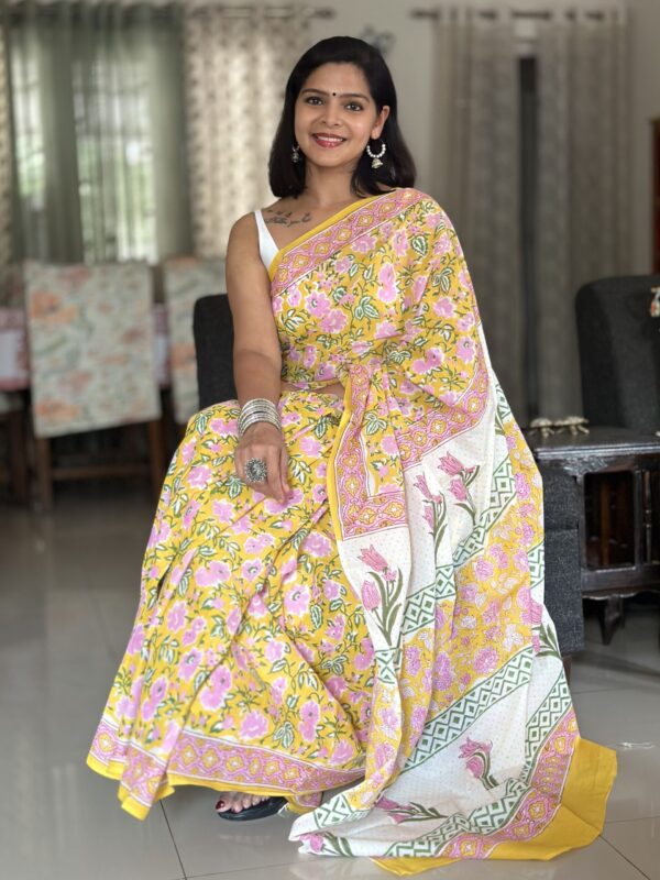 Gulshan Mulmul Cotton Saree