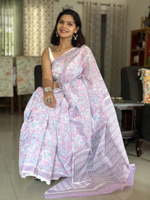 Gulshan Mulmul Cotton Saree